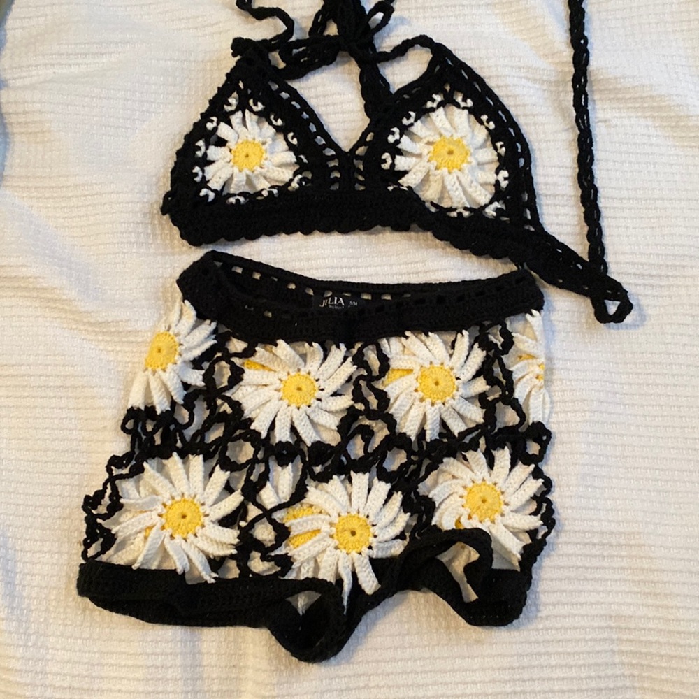 Crocheted cute 2 piece